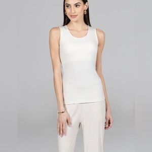 Kira Grace NWT Rosalyn Shelf Bra Tank in Ivory Size Medium